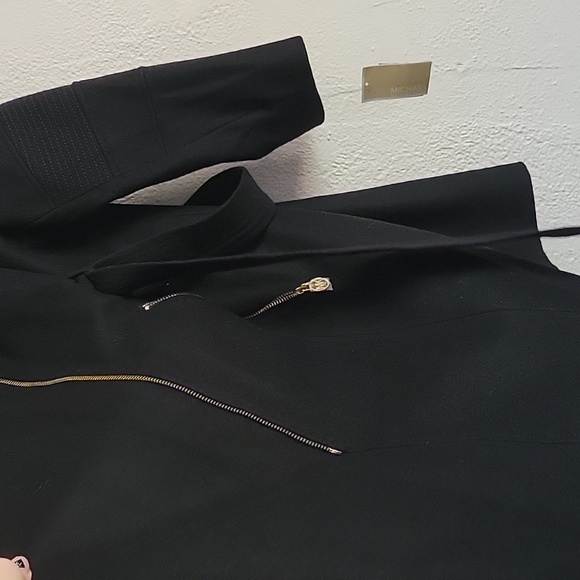 Michael Kors Black Wool Coat NWT 1x - Picture 9 of 11